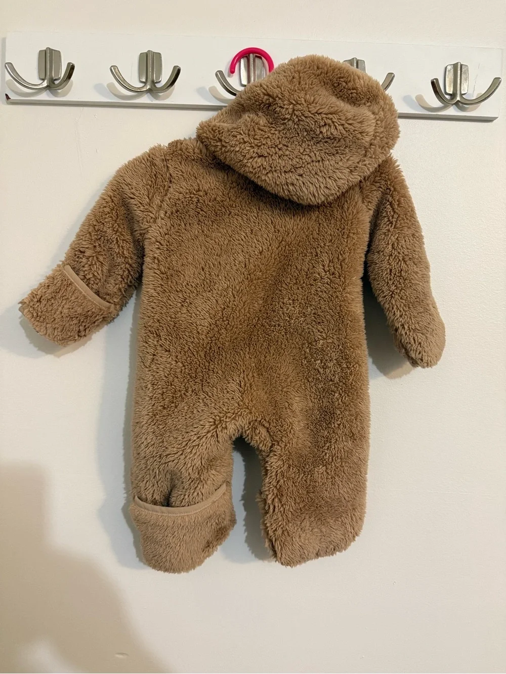 Nike Brown Hooded Fleece Infant One-Piece